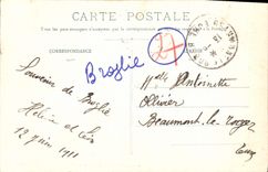 VINTAGE POSTCARD Church of Broglie the Nave