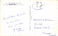 POSTAL MODERNA Chateaudun el ataque frontal norteño del castillo y del Dormouse