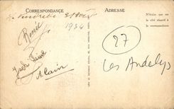 VINTAGE POSTCARD Large Andely Church Notre Dame southernmost Gate