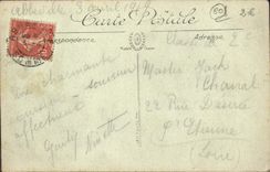 VINTAGE POSTCARD Abbeville the Tower St Firmin