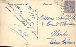 VINTAGE POSTCARD Rambouillet the Sphinx And the Castle