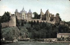 VINTAGE POSTCARD Vue of Both Separate Bressuire the castle