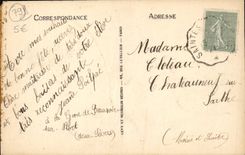 Panorama de Niort de la POSTAL de la VENDIMIA tomado de la subsistencia hacia Hilario Saint