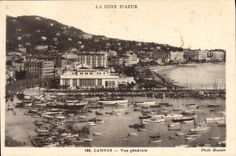 CPA Cannes Vue Generale Bateaux