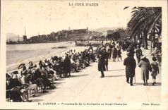 CPA Cannes Promenade de la Croisette et Mont Chevalier