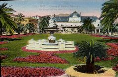 VINTAGE POSTCARD Nice Casino and Garden Albert 1st