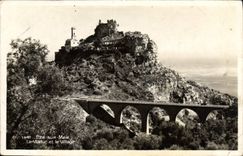 CPA Eze Sur Mer Le Viaduc et le Village
