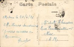 VINTAGE POSTCARD Melun Edges of Almont