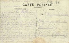 VINTAGE POSTCARD Layered branches Church St Ayoul