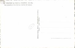 MODERN CARD Castle of Be worth the Viscount the cascades and the sea horses of Lancon