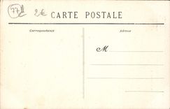 VINTAGE POSTCARD Moret on Interior Loing of the Gate of Burgundy Cage of prisoner