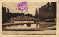 VINTAGE POSTCARD Castle of Pomponne the water part