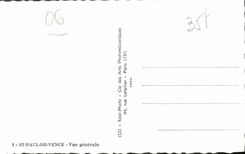 CPA St Paul De Vence Vue Generale