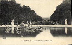 CPA Versailles Le Bassin d'Apollon et le Tapis Vert