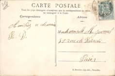 VINTAGE POSTCARD Versailles the water Orangery and Part of the Swiss ones