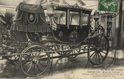 VINTAGE POSTCARD Versailles Musee of the Cars Conveys having been used for the Tsar Nicolas II in 1897 Russia Russia