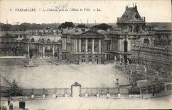 CPA Versailles Le Chateau Pris de L'Hotel de Ville