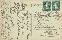 CPA Versailles Le Chateau Pris de L'Hotel de Ville