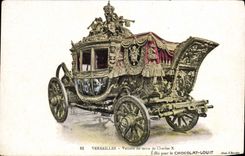 VINTAGE POSTCARD Palais Of Versailles Conveys Sacring of Charles X