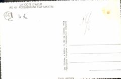 POSTAL MODERNA cabo Martin de Roquebrune
