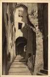 VINTAGE POSTCARD Cape Martin And Roquebrune Street of Castle