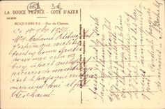 CPA Cap Martin Et Roquebrune Rue de Chateau
