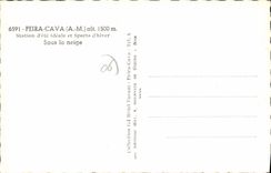 CPM Peira Cava Sous la neige 