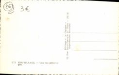 POSTAL MODERNA aldea de Eze una calle pintoresca