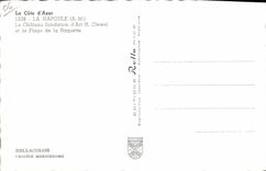 CPM La Napoule Le Chateau et la Plage de la Raguette