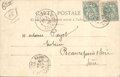 VINTAGE POSTCARD Peira Undermined Summit of the Frontiere devil