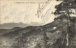 VINTAGE POSTCARD Peira Undermined Field Seen from