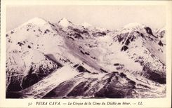 CPA Peira Cava Le Cirque de la la Cime du Diable en Hiver