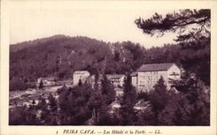 VINTAGE POSTCARD Peira Undermined the Hotels and the Drill