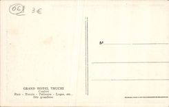 VINTAGE POSTCARD Peira Undermined Large Hotel Truchi Its park its tennis