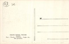 VINTAGE POSTCARD Peira Undermined Pierre punt seen of the Truchi hotel