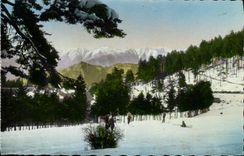 MODERN CARD Peira Undermined Seen on the Alps