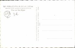 MODERN CARD Peira Undermined Seen on the Alps