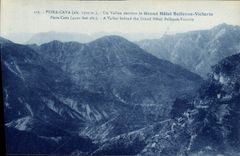 VINTAGE POSTCARD the Alps Maritimes Peira Undermined a small valley behind Garnd Hotel Bellevue Victoria