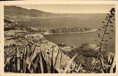 CPA le Cap Martin vu du rond point de la Turbie
