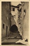 Calle de Roquebrune de la POSTAL de la VENDIMIA del perro del castillo