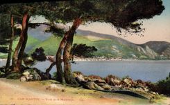 CPA Cap Martin Vue Sur Menton