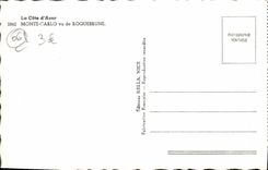 CPM Monte Carlo Vue de Roquebrune 