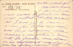 CPA Roquebrune Rue du Chateau Chien
