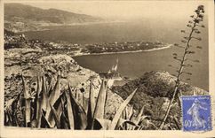 CPA Le Cap Martin vu du rond point de la Turbie