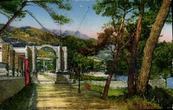 CPA Menton Cap Martin Porte romaine