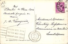 CPA Peira Cava Vue Sur les Alpes