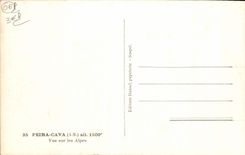 CPA Peira Cava Vue Sur les Alpes