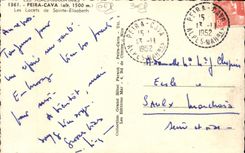 VINTAGE POSTCARD Peira Undermined the Laces of Elisabeth Sainte