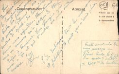 CPA Peira Cava Clocher de l'eglise et la chaine des Alpes