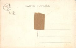 VINTAGE POSTCARD Peira Undermined the road in Excursion winter around Nice